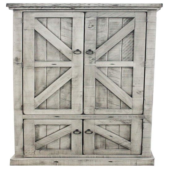 American Heartland 30791HG Rustic Double Door Pantry, Havana Gold