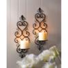 BSD National Supplies Claudia Scrolling Wall Candle Holder (Set of 2) view 2