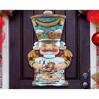 Designocracy 98818-18 Nutcracker Art on Board Wall Decor