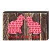 Designocracy 98734-12 Love at First Sight Cats Art on Board Wall Decor view 1