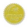Flipside H-VA375-3 Hayes Publishing Gold Foil Embossed Seals: Attendance Award, 1.75-Inch, Gold, 54 Per Pack, 3 Packs (H-VA375-3) view 2