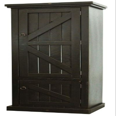American Heartland 30789RR Rustic Single Door Pantry, Rustic Red