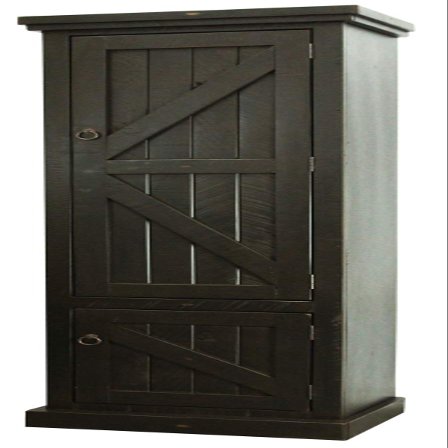 American Heartland 30789RR Rustic Single Door Pantry, Rustic Red