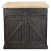 American Heartland 30117RLBPT Rustic Kitchen Island with Flip-Up Pine Top, Rustic Light Blue view 1