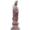 China Natural Ebony Black Wood Carving Kwan Yin Goddess Statue (12" H x 3.2" L x 3.2" W 1.1lb) view 3
