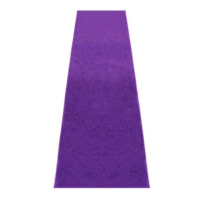 Purple Event Carpet Aisle Runner - Quality Plush Pile Rug with Backing, Binding in Various Sizes (3 X 10 ft, Purple)