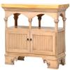 American Heartland 15045AMPT Poplar Kitchen Island with Pine Top, Aquamarine view 1