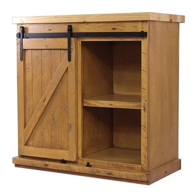 American Heartland 33116RDWPT Rustic Winsome Kitchen Island with Pine Top, Rustic Driftwood