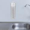 TOPBATHY Cutlery Utensil Organizer Wall Mount Utensil Draining Racks Chopsticks Holder Plastic Wall Flatware Holder with Lid (Grey) view 2