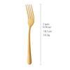 12-Piece Dinner Fork Set 7-inch Stainless Steel Table Forks Flatware Silverware Sets Cutlery Utensils Dinnerware Service for 12 Dishwasher Safe -Golden view 2