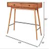 Inspire Q Aksel Wood 2-Drawer Sofa Table TV Stand by Modern Brown Console Tables, Sofa Tables view 2