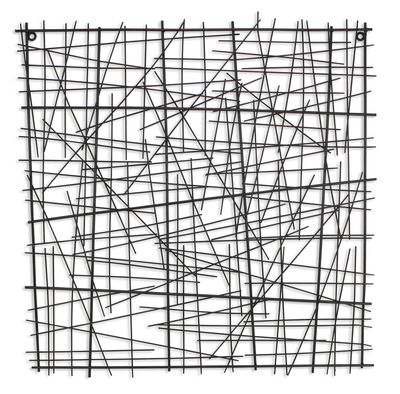 Cheung's Black Square Abstract Art Wall Dcor