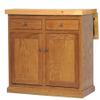 Oak Kitchen Island with Flip-up Top in Medium with Oak Top view 1