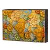 Designocracy 95018-12 Patterned Rustic Wooden Block Design Graphic Art view 1