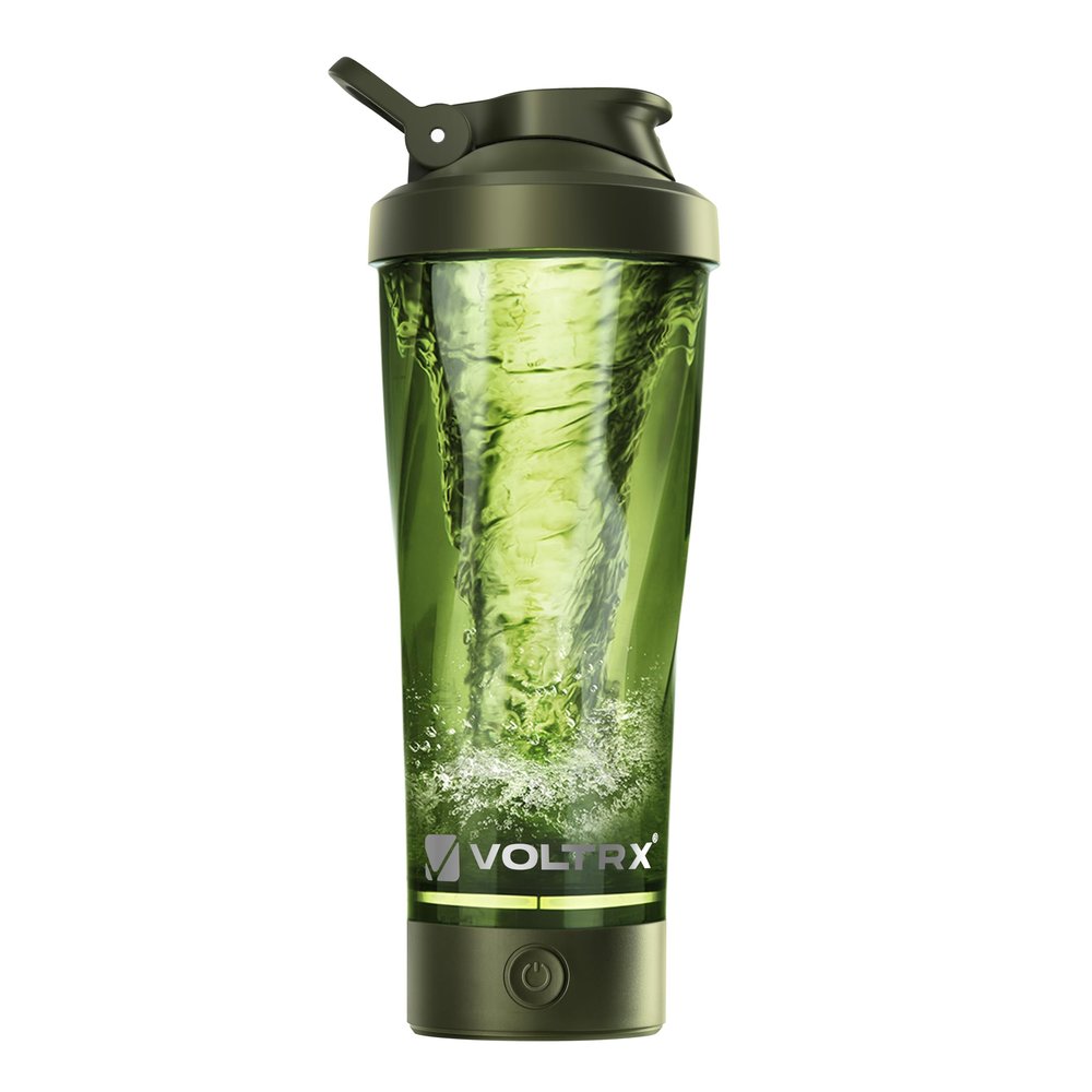 VOLTRX Premium Electric Protein Shaker Bottle, Made with Tritan - BPA Free - 24 oz Vortex Portable Mixer Cup/USB Rechargeable Shaker Cups for Protein Shakes