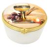 Needzo My First Communion Rosary Box Keepsake Gift with IHS Chalice Design, 1 7/8 Inch view 2
