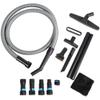 Cen-Tec Systems 95259 10 Ft. Home and Shop Vacuum Hose with Expanded Multi-Brand Power Tool Dust Collection Adapter Set and Full Attachment Kit, Black view 1