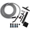 Cen-Tec Systems 95281 20 Ft. Home and Shop Vacuum Hose with Expanded Multi-Brand Power Tool Dust Collection Adapter Set and Full Attachment Kit, Black view 1