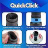 Cen-Tec Systems 95281 20 Ft. Home and Shop Vacuum Hose with Expanded Multi-Brand Power Tool Dust Collection Adapter Set and Full Attachment Kit, Black view 3