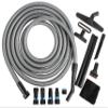 Cen-Tec Systems 95292 30 Ft. Home and Shop Vacuum Hose with Expanded Multi-Brand Power Tool Dust Collection Adapter Set and Full Attachment Kit, Black, 30 Ft. Hose view 1