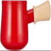 Pearl Metal HB-5065 Milk Pan, Pot, 3.9 inches (10 cm), Enamel, Enamel, Red, Petite view 2