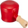 Pearl Metal HB-5065 Milk Pan, Pot, 3.9 inches (10 cm), Enamel, Enamel, Red, Petite view 4