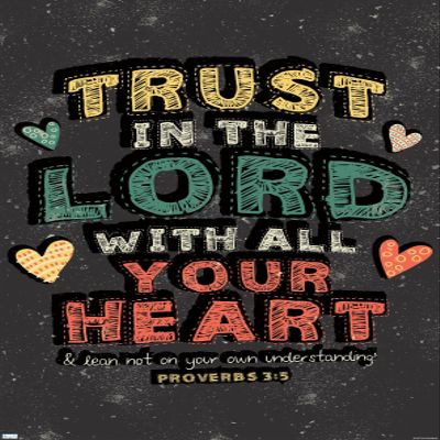 Trends International Scott Orr - Trust in The Lord Wall Poster, 22.375" x 34", Premium Unframed Version