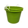 HOMZ 2-Pack Utility Tub, Large Plastic Storage Bucket with Rope Handles, 17 Gallon, Green - Portable Indoor and Outdoor Buckets for Kitchen, Laundry, Garden, Bathroom, and Garage Organization view 4