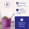 HOMZ 2-Pack Utility Tub, Large Plastic Storage Bucket with Rope Handles, 17 Gallon, Purple - Portable Indoor and Outdoor Buckets for Kitchen, Laundry, Garden, Bathroom, and Garage Organization view 4