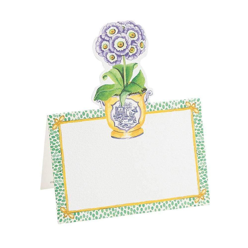 Caspari Primroses Die-Cut Place Cards - 40 Count