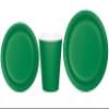 Baxters Party Bundles Bulk, Emerald Green, 96 Count 9 Inch Round Paper Plates, 96 Count 9 Ounce Hot/Cold Paper Cups, 96 Count 7 Inch Round Paper Plates, Pack Contains 288 Pieces view 1