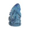 Gemhub Mini Ganesh Statue 222.00 Ct Lord of Success Sculpture Made With Natural Lapis Lazuli Stone - Hindu God Figurine EN-917 view 3