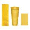 Baxters Party Bundles Bulk, Golden Yellow, 40 Count 16 Ounce Plastic Cups, 50 Count Dinner Paper Napkins, 50 Count Beverage Paper Napkins, Pack Contains 140 Pieces Made in the USA view 1