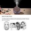 Wood Grain Humidifier-300ml Wood Grain USB Humidifier Colorful LED Night Light Mist Maker for Office Car Home view 2