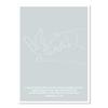 1 Samuel 1:27-28 For This Child Line Art Sketch Blue Print, Unframed view 1