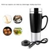 12V Car Kettle Boiler - 450ml Electric Water Insulated Car Mug - Travel Heating Cup Kettle - Car Heating Travel Cup - for Hot Coffee/Milk/Tea(Black) view 2