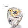 Bansriracha Silver Stainless Steel Masonic Ring for Men Gold Masonic Symbol Freemason Masonic Charm Rings Men Finger Ring Jewelry Gift (10) view 4