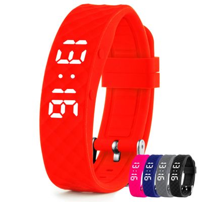 TabTime Vibrating Alarm Reminder Watch (Red) - with up to 10 Personal Alarms or Pill Reminders per Day