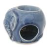 NOVICA Artisan Handmade Celadon Ceramic Oil Warmer Blue Thailand Lamps Lighting Incense Burners Elephant [3.5in H x 4.7in W x 3.9in D] ' Sapphire Elephant' view 3
