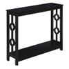 Convenience Concepts Ring Console Table, Black view 1