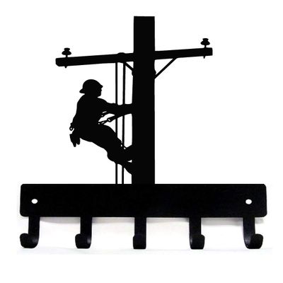 The Metal Peddler Lineman Key Rack Holder - Small 6 Inch