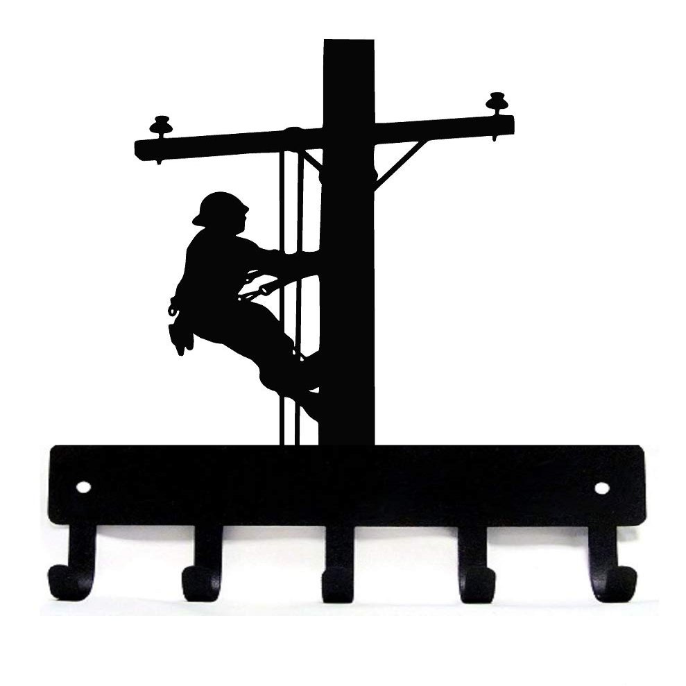 The Metal Peddler Lineman Key Rack Holder - Small 6 Inch