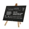 M&T Displays Wooden 8.5x11 Inch Desktop Mini Easel with Chalkboard Vintage Chalk A4 Advertising Frame for Restaurant Retail Store Office Wedding Party Event Home Dark Wood view 1