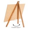 M&T Displays Wooden 8.5x11 Inch Desktop Mini Easel with Chalkboard Vintage Chalk A4 Advertising Frame for Restaurant Retail Store Office Wedding Party Event Home Dark Wood view 3