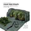 ZOBER Wide Christmas Tree Storage Bag - Maximum Accessibility - Fits 9 Ft Trees - 600D Oxford Fabric Christmas Tree Bag For Storage Box For Xmas - Strong, Durable Straps & Handles - Card Slot - Green view 3