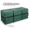 ZOBER Wide Christmas Tree Storage Bag - Maximum Accessibility - Fits 9 Ft Trees - 600D Oxford Fabric Christmas Tree Bag For Storage Box For Xmas - Strong, Durable Straps & Handles - Card Slot - Green view 4