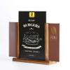 M&T Displays Classic Desktop Menu Holder with Chalkboard, Portrait Table Top Sign Holder, Ad Frame for Restaurant, Store, Office, Wedding, Party, Event (2 Pack) (Dark Wood, 5.5x8.5) view 1