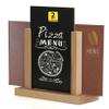 M&T Displays Contemporary Desktop Menu Holder with Chalkboard, Portrait Table Top Sign Holder, Ad Frame for Restaurant, Store, Office, Wedding, Party, Event (2 Pack) (Natural Wood, 5.5x8.5) view 1