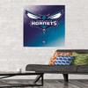 Trends International NBA Charlotte Hornets - Logo 14 Wall Poster, 22.375" x 34", Premium Poster & Mount Bundle view 2
