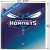 Trends International NBA Charlotte Hornets - Logo 14 Wall Poster, 22.375" x 34", Premium Poster & Mount Bundle view 3